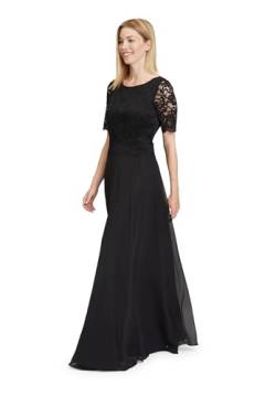 Vera Mont Damen Cocktailkleid mit Spitze, Schwarz, 46 von Vera Mont