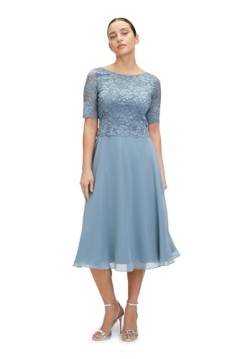 Vera Mont Damen Cocktailkleid mit Spitze Bluish Grey,42 von Vera Mont