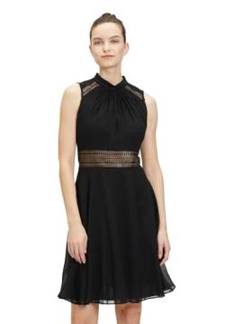 Vera Mont Damen Cocktailkleid mit Spitzeneinsatz Schwarz,38 von Vera Mont