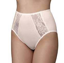 Verally Taillenslip high-Waist | mit breiter, weicher Spitze | hohe Taille | Unterwäsche Damen, Unterhose | Dessous, Lingerie | Gr. 40-54 (M-XXL) von Verally