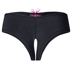Verano Damen Slip sexy Damen Panty Ouvertslip - Open Back Lace Panty (L) von Verano