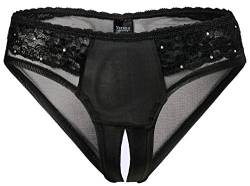 Verano Damen Slip sexy Damen Panty Ouvertslip - Open Back Lace Panty (S) von Verano