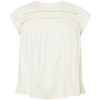 Vero Moda Curve Kurzarmbluse Debbie (1-tlg) Drapiert/gerafft, Cut-Outs, Spitze, Lochmuster von Vero Moda Curve