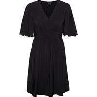 VERO MODA® Blusenkleid, Knopfleiste, Flügelärmel, für Damen, schwarz, M von Vero Moda