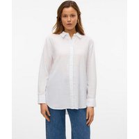 Vero Moda Blusenshirt Hemd Basic Rundhals Bluse 7319 in Weiß von Vero Moda