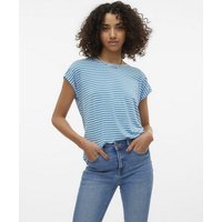 Vero Moda Rundhalsshirt VMAVA PLAIN SS TOP STRIPE GA JRS NOOS von Vero Moda