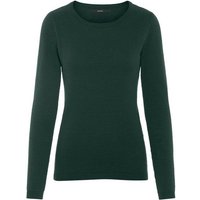 Vero Moda Strickpullover Feinstrick Pullover Struktur Rundhals Longsleeve VMCARE 4592 in Dunkelgrün von Vero Moda