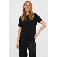 Vero Moda T-Shirt VMKANVA SS SHORT TOP JRS mit Glitzereffekt von Vero Moda