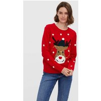 Vero Moda Weihnachtspullover VMTINSEL LS O-NECK BLOUSE XMAS von Vero Moda