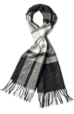 VERONZ Superweicher, klassischer Winterschal mit Kaschmir-Haptik, Big Plaid 2, 72"x12" von Veronz