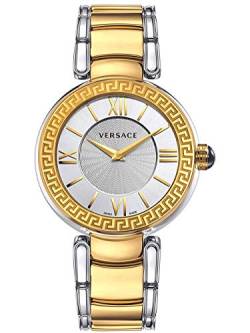 Versace Damen Analog Quarz Uhr mit Edelstahl Armband VNC220017 von Versace