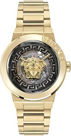 Versace Damen Armbanduhr 4 mm Armband Edelstahl Medusa Skeleton von Versace