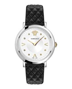 Versace Damen Armbanduhr POP CHI.36 MM D/WHT S/BLK SS V283 VEVD001 19 von Versace