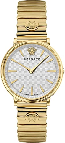 Versace Damen Armbanduhr V-Circle 38 mm VE8104822 von Versace