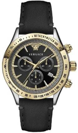 Versace Herren Armbanduhr Chrono Class.44 D/BLK S/BLK BI V302 VEV7002 19 von Versace