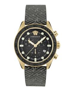 Versace Herren-Uhren Analog Quarz One Size Schwarz 32023545 von Versace