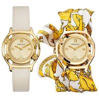 Versace Schweizer Uhr Damen Uhr Medusa Frame VEVF00620 Set 2-tlg. Lederband - Seidentuch von Versace