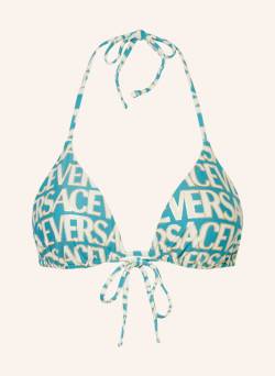 Versace Triangel-Bikini-Top Mit Glitzergarn rot von Versace