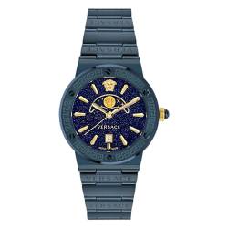 Versace Unisex-Uhren Analog Quarz One Size Blau 88876318 von Versace