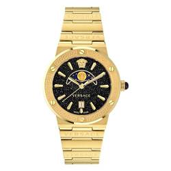 Versace Unisex-Uhren Analog Quarz One Size Gold 88876296 von Versace