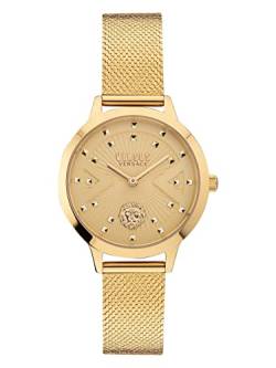 Versus Damen Analog Quarz Uhr mit Gold Armband VSPZK0521 von Versus