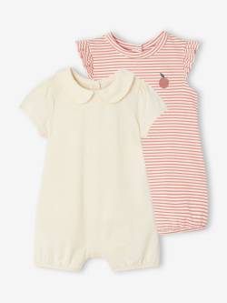 2er-Pack Baby Sommer-Overalls Oeko-Tex von Vertbaudet