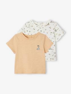 2er-Pack Baby T-Shirts aus Bio-Baumwolle von Vertbaudet