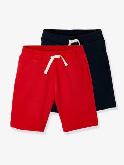 2er-Pack Jungen Sweat-Shorts BASIC Oeko-Tex von Vertbaudet