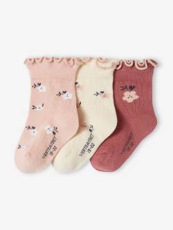 3er-Pack Mädchen Baby Socken Oeko-Tex von Vertbaudet