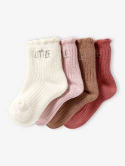 4er-Pack Baby Socken LITTLE BASIC Oeko-Tex von Vertbaudet