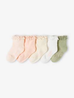 5er-Pack Mädchen Baby Socken Oeko-Tex von Vertbaudet