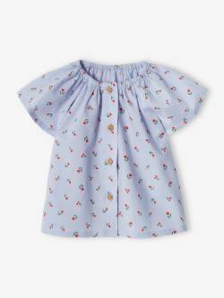 Baby Bluse mit Schmetterlingsärmeln von Vertbaudet