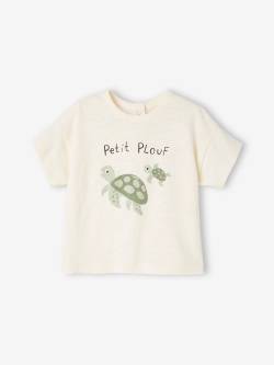 Bio-Kollektion: Baby T-Shirt mit Meeres-Motiven von Vertbaudet