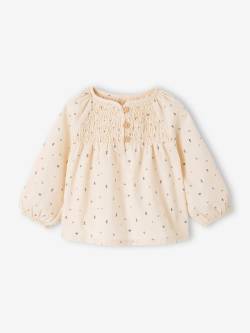 Gesmokte Baby Bluse von Vertbaudet