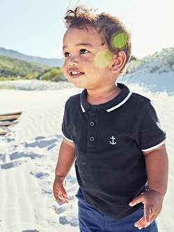 Jungen Baby Poloshirt mit Stickerei von Vertbaudet