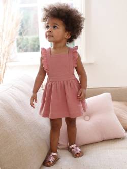 Mädchen Baby Latzkleid von Vertbaudet