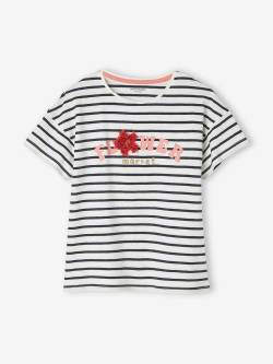 Mädchen T-Shirt mit Rüschenmotiv von Vertbaudet