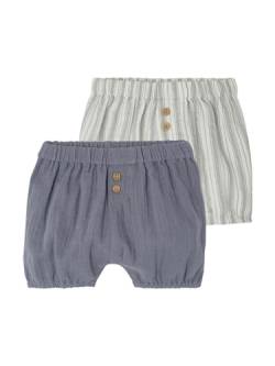 Vertbaudet 2er-Pack Baby Shorts aus Musselin graublau 74 von Vertbaudet