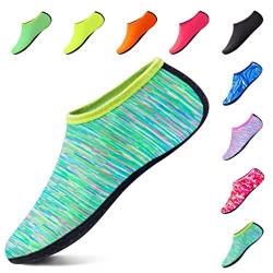 Vertvie Aquaschuhe Wasserschuhe Schwimmschuhe Badeschuhe Strandschuhe für Damen Herren Kinder Schnell Trocknend Aqua Schuhe Surfschuhe Outdoor Barfussschuhe Leichte Fitness Yogaschuhe von Vertvie