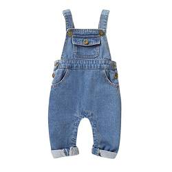 Neugeborenes Baby Mädchen Kleidung Denim Strampler Infant Overall One Piece Overalls Jeans Outfits Kleidung Blau 90 12-18 Monate von Verve Jelly