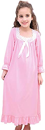 Verve Jelly Kleine Mädchen Prinzessin Nachthemd Baumwolle Spitze Bowknot Nachtwäsche Nachthemd Bequeme Homewear von Verve Jelly
