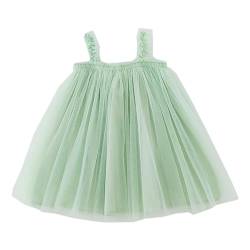 Verve Jelly Kleinkind Baby Mädchen Tüllkleid Kleinkind Ärmelloses Sommerkleid Kleinkind Regenbogen Tüllkleid Prinzessin Weiche Tutu Kleider Grün 90 12-18 Monate von Verve Jelly