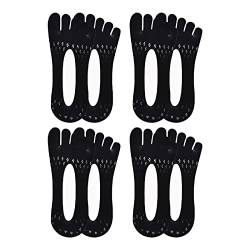 vesaneae Fünf Finger Socken, Weich Low-Cut Ankle Sock, Damen Yogasocken, Socken für Pilates, Atmungsaktive Socken für Frauen, orthopädische Kompressionssocken, Lady Invisibiles Socken (Black) von Vesaneae