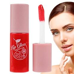 Feuchtigkeitsspendendes Lippenglanzöl - Feuchtigkeitsspendender Lipgloss getönt | Transparenter, nährender Lippenöl-Lippenbalsam mit nicht klebrigem Lippenöl, getönter Lippenbalsam für die Vesone von Vesone