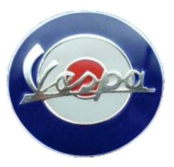 Vespa Target Enamel Pin Badge (Silver) von Vespa