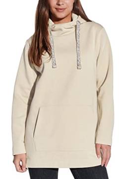 Vestino Damen Oversized Boxy Hoodie Kapuzen-Sweatshirt Strass-Band von Vestino