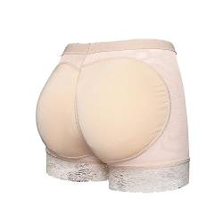 Vevarble Damen Unterhose Padded Push Up Höschen Miederpants Miederhose Butt Lifter Enhancer Shapewear Beige/3XL von Vevarble