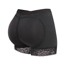 Vevarble Damen Unterhose Padded Push Up Höschen Miederpants Miederhose Butt Lifter Enhancer Shapewear Black/L von Vevarble