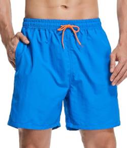 Vevarble Herren Badeshorts mit Innenhose Badehose Sommer Kurze Strandshorts Schnelltrocknend Boardshorts Wassershorts TL/XL von Vevarble