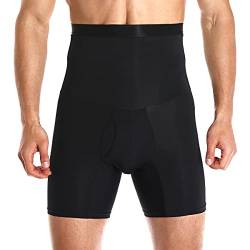 Vevarble Herren Boxershorts Hohe Taille Bauch Kontrolle Figurformende Unterwäsche Unterhose Sports Kompression Retroshorts Slimming Shapewear B/XL von Vevarble